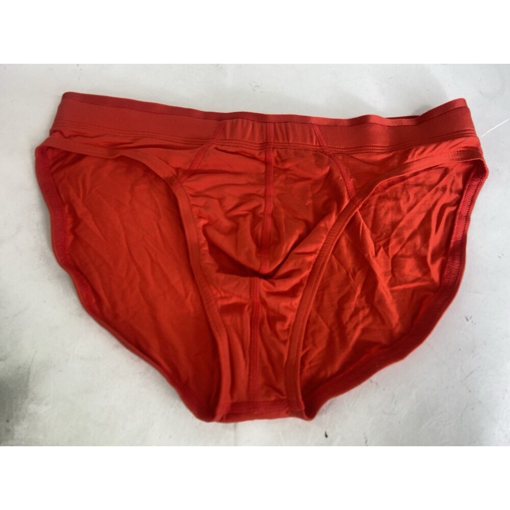 2xist Luxe Modal Low Rise Brief Underwear Endangered Red Mens Size M